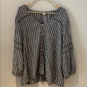 XL Old Navy Striped Blouse